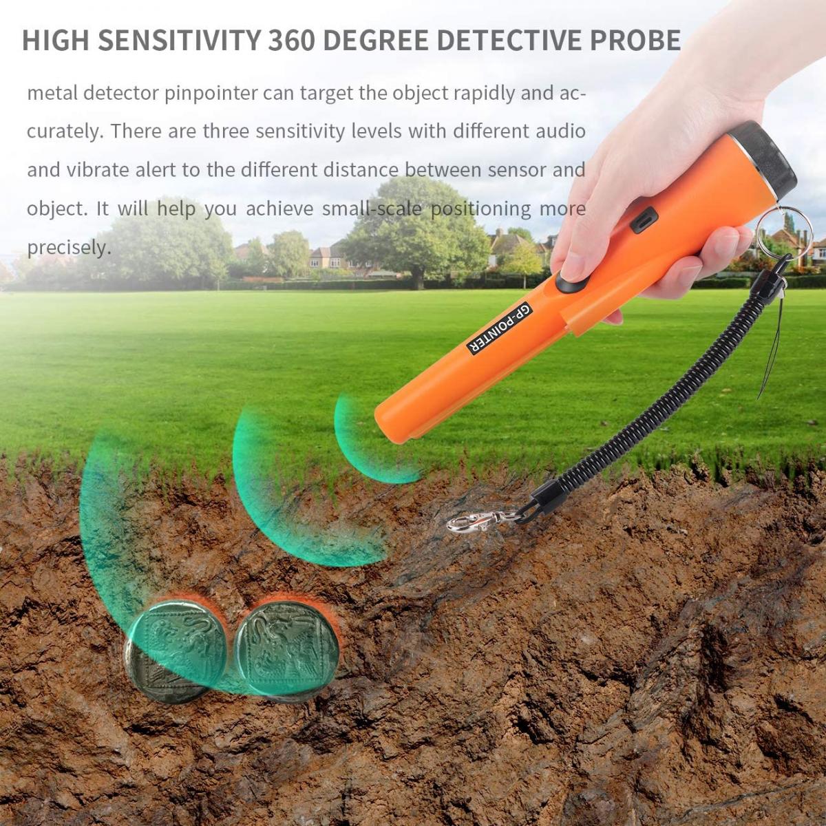 Handheld Waterproof Metal Detector Scanning Kentfaith