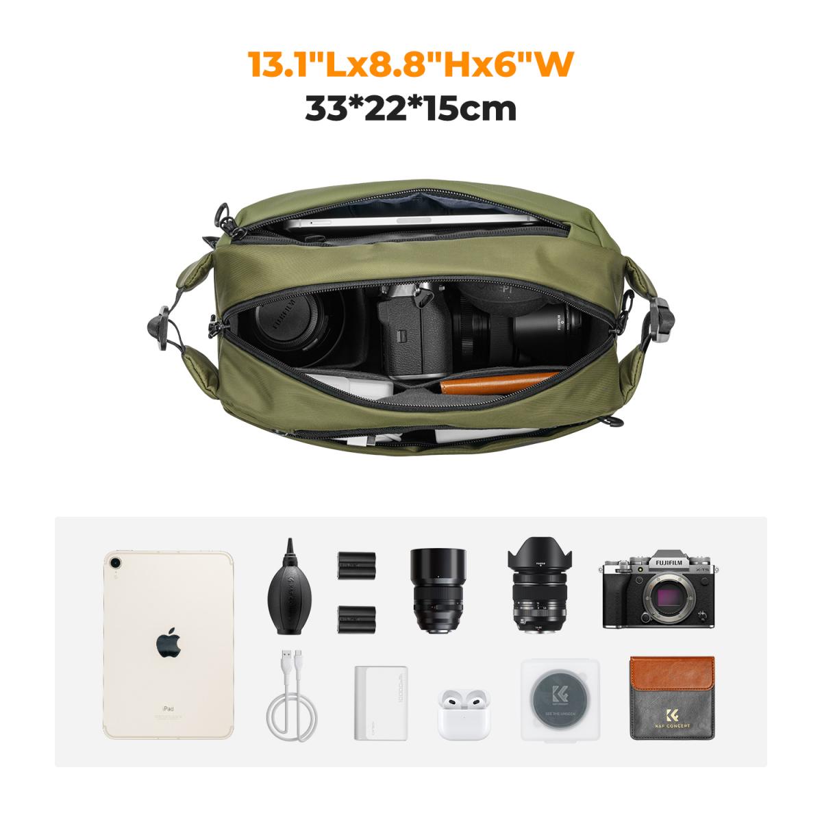 Camera Sling Bag 10L K F Concept Camera Bags K F Concept