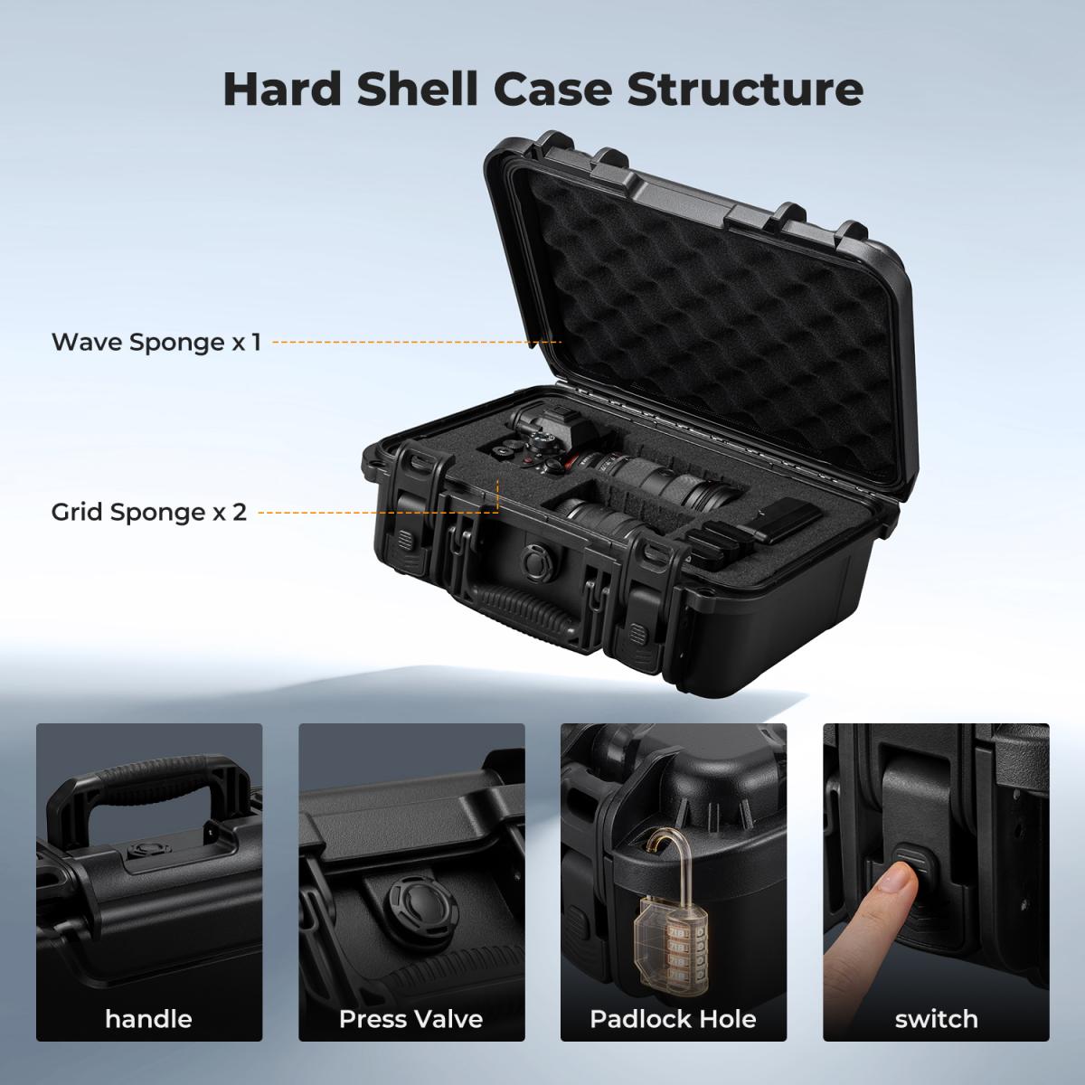 K&F CONCEPT 1302 Waterproof Case