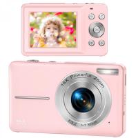 Cámara para Niños, FHD 1080P Cámara Digital para Niños Video Cámara con 32GB Tarjeta SD 16X Zoom Digital, Compacto Apuntar y Disparar Cámara Pequeña Cámara Portátil para Adolescentes Estudiantes Niños Niñas Seniors (Rosa)