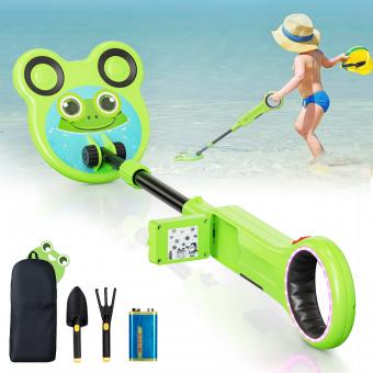 Detector de metales infantil 7" bobina impermeable ip68 ajustable 31.1-39"