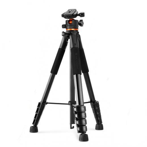 Trípode para cámara K&F Concept de 190 cm (75 pulgadas), ligero y para viajes al aire libre, con cabezal esférico de 360 ​​grados, capacidad de carga de 8 kg (17,6 lb), clip para teléfono móvil y control remoto para smartphone S255A3+BH-36