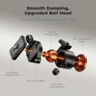 K&F Concept Kamerastativ 192 cm Aluminium – 360° Kuglehoved, 8 kg Belastning, Aftagelig Monopod, Mobilholder til iPhone/Smartphone, O275A5+BH-36