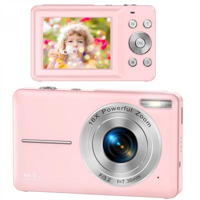 Børn kamera, FHD 1080P digitalkamera til børn videokamera med 32GB SD-kort 16X digital zoom, kompakt pege og skyde kamera bærbart lille kamera til teenager studerende drenge piger seniorer (sort)