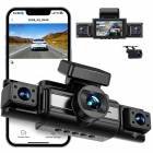 4-Kanals Dashcam med 360° Udsyn | 2K Foran & 1080P Bag/Sider/Kabine | Bilkamera med IR Nattesyn, WDR, 5G WiFi, 24H Parkeringsmode & G-Sensor | OBD-Kabel Medfølger – Kentfaith