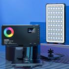 Portable power bank & RGB LED video light, 2500K-9000K adjustable color temperature, 24 light effects, CRI95+, built-in battery, suitable for camera and photography