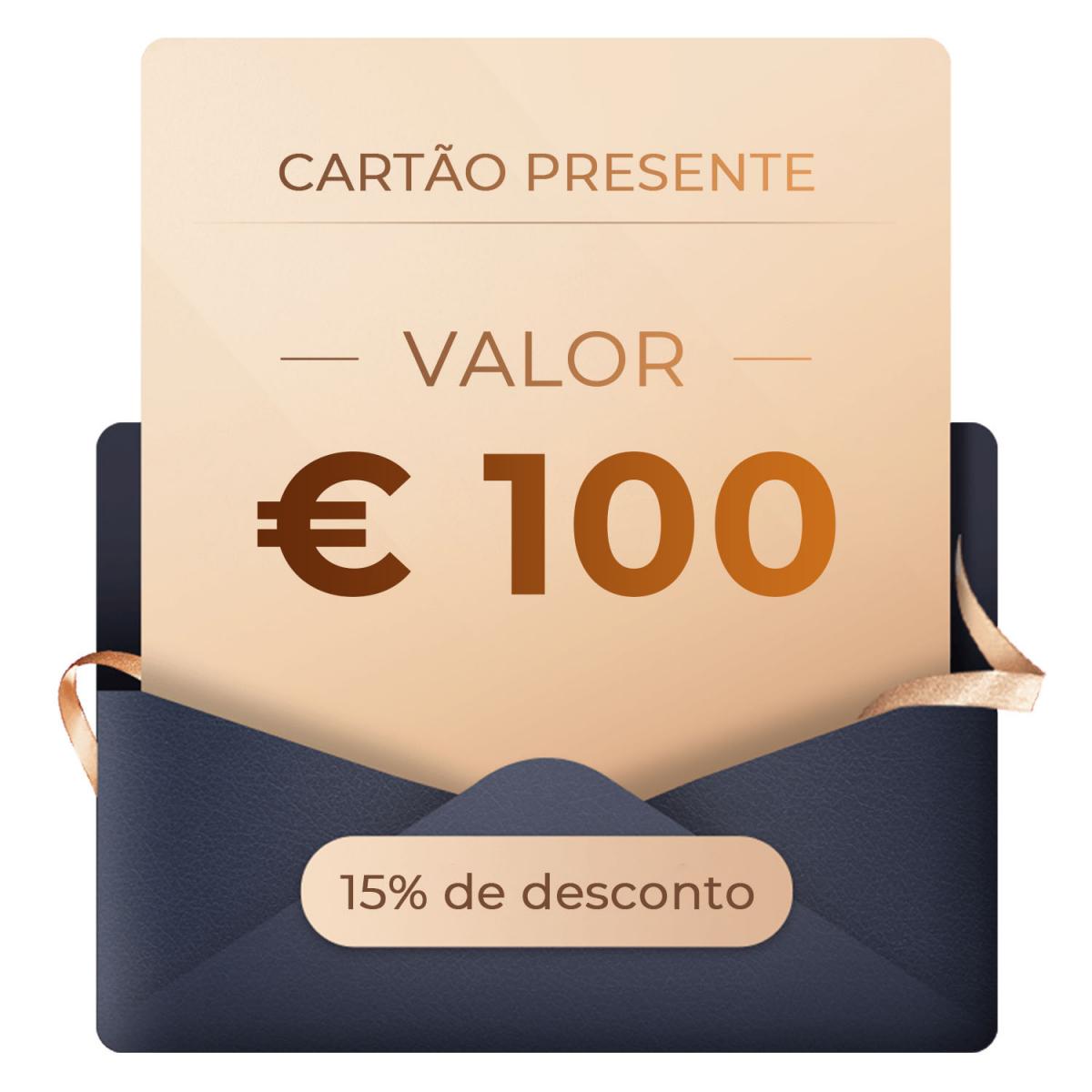 Vale-presente: valor de $ 100 - pode ser usado com qualquer desconto