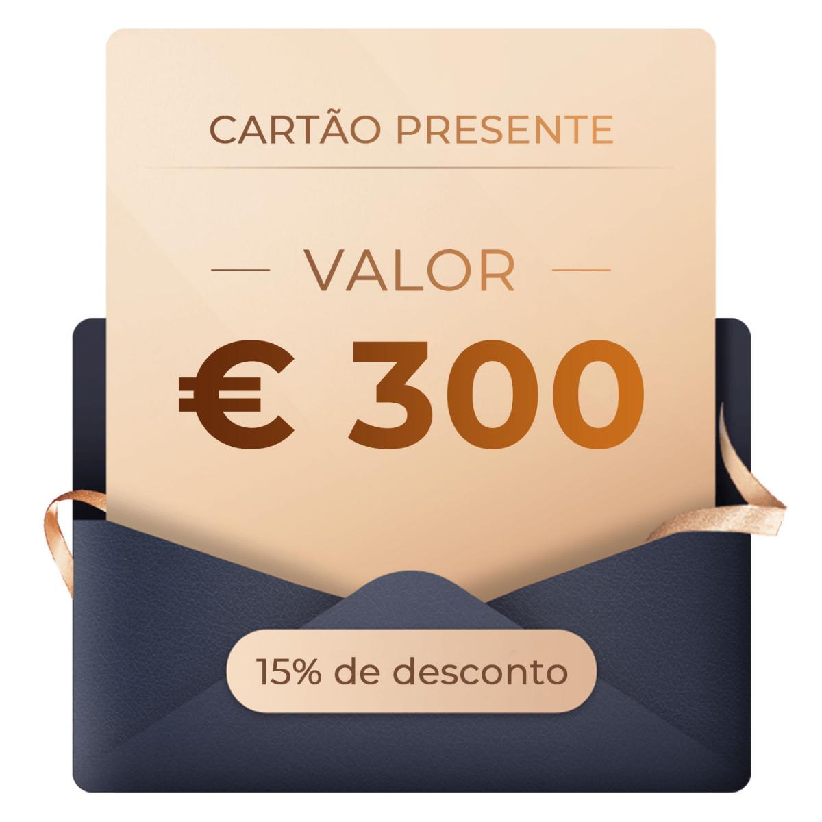 Vale-presente: valor de $ 300 - pode ser usado com qualquer desconto