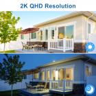 4G LTE Outdoor Security Camera Wireless Solar and Battery Powered  PIR Motion Detection Waterproof, 2K Infrared Night Vision 2-Way Audio, UK Version 4g camera + Stand and 2m extension cable