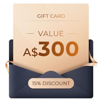 Flash sale: A$255 for A$300 gift certificate, can use with coupon codes