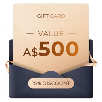 Flash sale: A$425 for A$500 gift certificate, can use with coupon codes