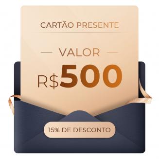 Venda instantânea: vale-presente de R$ 425 por R$ 500, pode ser usado com códigos de cupom