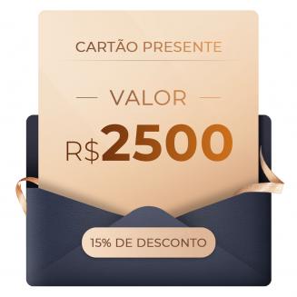 Venda instantânea: vale-presente de R$2125 por R$2500, pode ser usado com códigos de cupom