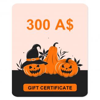 Flash sale: for gift certificate A$300 OFF,gift certificate can use with coupon codes