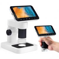 Microscopio Digitale Portatile con Schermo IPS 4.5" Staccabile, Base e Ingrandimento 1000X
