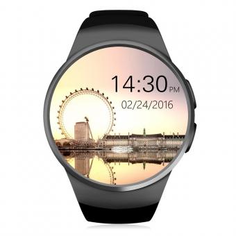 KingWear KW18 SmartWatch Bluetooth 4.0 Монитор сердечного ритма - черный