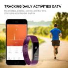 ID115 Smart Tracker per il fitness sportivo con bracciale - viola