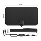 Внутренняя телевизионная антенна Цифровая HDTV 4k 1080p ATSC Стандарт 20-50 миль с USB-усилителем 21 * 12см