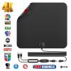 Внутренняя телевизионная антенна Цифровая HDTV 4k 1080p ATSC Стандарт 20-50 миль с USB-усилителем 30 * 33см