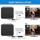 Внутренняя телевизионная антенна Цифровая HDTV 4k 1080p ATSC Стандарт 20-50 миль с USB-усилителем 30 * 33см