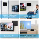 Внутренняя телевизионная антенна Цифровая HDTV 4k 1080p ATSC Стандарт 20-50 миль с USB-усилителем 30 * 33см