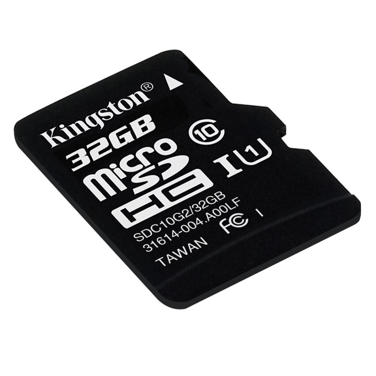 Scheda di memoria microSDHC Kingston da 32 GB classe 10 UHS-I 80 MB / s