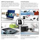 Scheda di memoria microSDHC Kingston da 32 GB classe 10 UHS-I 80 MB / s