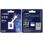 Карта памяти microSDHC Kingston 64 ГБ класса 10 UHS-I 80 МБ / с