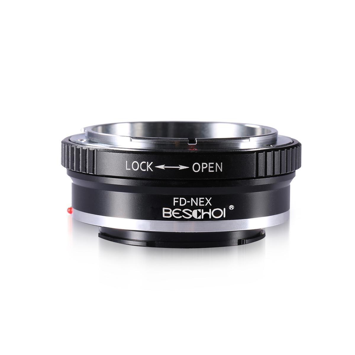 Beschoi Canon FD Lens per Sony Alpha NEX Mount Camera Body K&F Concept Lens Mount Adapter