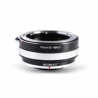 Lentes de montura Beschoi Nikon G / F / AI / AIS / D para Panasonic Micro 4/3 M4/3 Cuerpo de cámara Adaptador de montura de lente K&F Concept