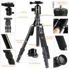 Treppiede per fotocamera leggero da 58 pollici, treppiede da viaggio professionale in alluminio Beschoi, capacità di carico di 22 libbre con testa a sfera panoramica a 360° e custodia per il trasporto compatibile con fotocamere digitali/DSLR/SLR