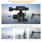 Treppiede per fotocamera leggero da 58 pollici, treppiede da viaggio professionale in alluminio Beschoi, capacità di carico di 22 libbre con testa a sfera panoramica a 360° e custodia per il trasporto compatibile con fotocamere digitali/DSLR/SLR