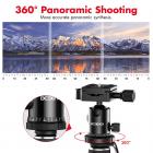 Beschoi 62 tuuman DSLR-jalusta, kevyt kompakti alumiininen kannettava kameran matkajalusta kuulapäällä ja kantolaukulla digitaalisille järjestelmäkameroille / videokameroille / videokameroille / videokameroille