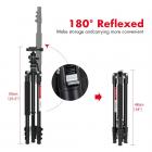 Beschoi 62 tuuman DSLR-jalusta, kevyt kompakti alumiininen kannettava kameran matkajalusta kuulapäällä ja kantolaukulla digitaalisille järjestelmäkameroille / videokameroille / videokameroille / videokameroille