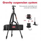 Beschoi 62 tuuman DSLR-jalusta, kevyt kompakti alumiininen kannettava kameran matkajalusta kuulapäällä ja kantolaukulla digitaalisille järjestelmäkameroille / videokameroille / videokameroille / videokameroille