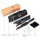 Beschoi 62 tuuman DSLR-jalusta, kevyt kompakti alumiininen kannettava kameran matkajalusta kuulapäällä ja kantolaukulla digitaalisille järjestelmäkameroille / videokameroille / videokameroille / videokameroille