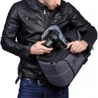 Zaino per fotocamera, borsa per fotocamera impermeabile Beschoi Borsa fotografica con cinturino per treppiede e copertura antipioggia per fotocamera DSLR, treppiede per fotocamera, iPad, obiettivo e accessori