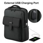 Beschoi 15,6-tommers reise-ryggsekk for bærbar PC, vanntett lett tyverisikring med USB-lading, multifunksjonell ryggsekk bærbar veske 18L