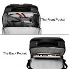 Beschoi 15,6-tommers reise-ryggsekk for bærbar PC, vanntett lett tyverisikring med USB-lading, multifunksjonell ryggsekk bærbar veske 18L