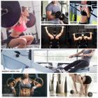 Cinghie di sollevamento, cinghie da polso Cinghie per barra di potenza Palestra in neoprene imbottita antiscivolo per rafforzare la presa per sollevamento pesi, sollevamento pesi, bodybuilding, allenamento della forza, sollevamento dei morti - Uomini e do