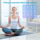 Weight Scale, Smart Scale for Body Weight, Digital Bathroom Scales BMI Weighing Body Fat Scale, Bluetooth 19 Body Composition Monitor Health Analyzer with Smartphone App Blue