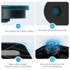 Wagi tkanki tłuszczowej Inteligentna skala BMI Cyfrowe wagi łazienkowe do pomiaru masy ciała, monitor składu ciała Analizator zdrowia Waga, nieograniczona liczba użytkowników, aplikacja (czarny)