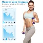 Wagi tkanki tłuszczowej Inteligentna skala BMI Cyfrowe wagi łazienkowe do pomiaru masy ciała, monitor składu ciała Analizator zdrowia Waga, nieograniczona liczba użytkowników, aplikacja (czarny)