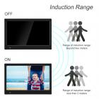 10inch Cornici per Foto Digitali HD LED Video 1024 * 600 16: 9 con Sensore di Movimento, MP3/calendario/orologio/e-book US