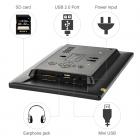 10inch Cornici per Foto Digitali HD LED Video 1024 * 600 16: 9 con Sensore di Movimento, MP3/calendario/orologio/e-book EU