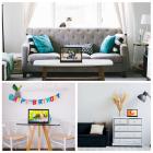 10inch Cornici per Foto Digitali HD LED Video 1024 * 600 16: 9 con Sensore di Movimento, MP3/calendario/orologio/e-book EU