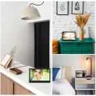 10inch Cornici per Foto Digitali HD LED Video 1024 * 600 16: 9 con Sensore di Movimento, MP3/calendario/orologio/e-book EU