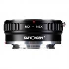 K&F Concept  Adapter für Minolta MD MC Objektiv auf Sony E-Mount Kamera