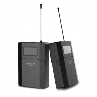 UHF Doppelkanal Kabellos Lavalier Mikrofon DSLR Kamera FunkMikrofon Set wireless Ansteckmikrofon für Interviews ENG EFP DV DSLR videokamera mit 3,5 mm Klinkenstecker