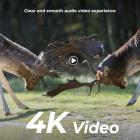 Fotocamera da trail 4K 48MP con sensore di movimento Visione notturna Obiettivo grandangolare Velocità di attivazione 0,2s Intervallo PIR 2s IP66 Impermeabile con scheda SD da 64 GB e 8 batterie AA Colore fogliame